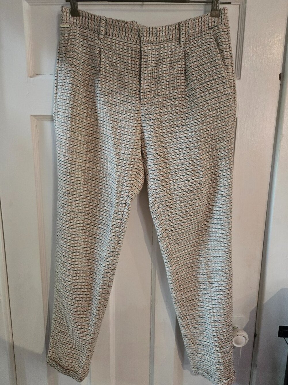 *RARE* SS2019 AMS SCOTCH & SODA PLEATED/WOVEN BLAKE TROUSERS US 32/32